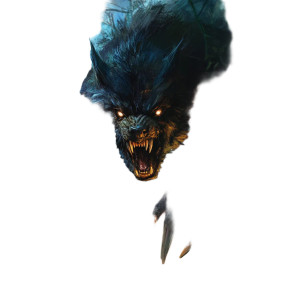 Evil Forest Beast Vinyl Car Decal Sticker – Waterproof & UV-Resistant 8"