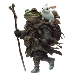 Spore Druid Frog Vinyl Car Decal Sticker – Waterproof & UV-Resistant 8"