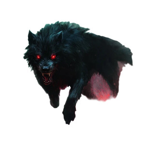 Shaggy Black Dog Vinyl Car Decal Sticker – Waterproof & UV-Resistant 8"