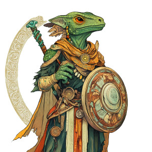 Green Kobold Shaman Vinyl Car Decal Sticker – Waterproof & UV-Resistant 8"