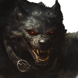 Snarling Black Warg Vinyl Car Decal Sticker – Waterproof & UV-Resistant 8"