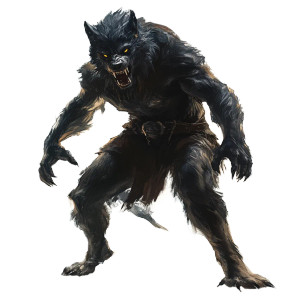 Black Werewolf V4 Vinyl Car Decal Sticker – Waterproof & UV-Resistant 8"