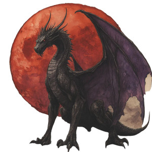 Shadow Dragon Vinyl Car Decal Sticker – Waterproof & UV-Resistant 8"