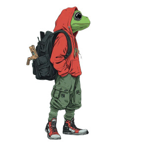 Frog Man Poster Vinyl Car Decal Sticker – Waterproof & UV-Resistant 8"