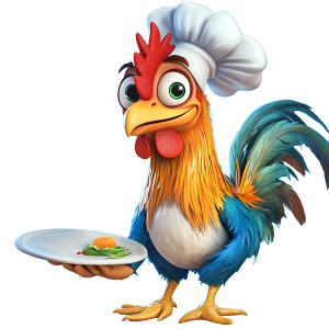 Happy Chef Rooster Vinyl Car Decal Sticker – Waterproof & UV-Resistant 8" Happy Chef Rooster Vinyl Car Decal Sticker – Waterproof & UV-Resistant 8"