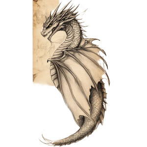 Dragon Bookmark Vinyl Car Decal Sticker – Waterproof & UV-Resistant 8" Dragon Bookmark Vinyl Car Decal Sticker – Waterproof & UV-Resistant 8"
