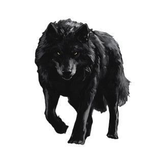 Shadow Wolf Dnd Vinyl Car Decal Sticker – Waterproof & UV-Resistant 8"