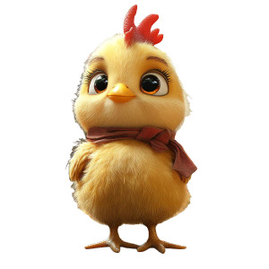 Cute Hen Pose Vinyl Car Decal Sticker – Waterproof & UV-Resistant 8"