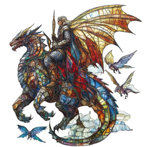 Magic Dragon Adventure Vinyl Car Decal Sticker – Waterproof & UV-Resistant 8"
