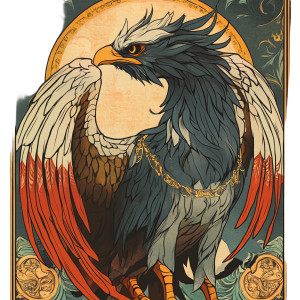 Mythology Gryphon Poster Vinyl Car Decal Sticker – Waterproof & UV-Resistant 8"