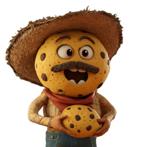 Mexican Cookie Character Vinyl Car Decal Sticker – Waterproof & UV-Resistant 8"