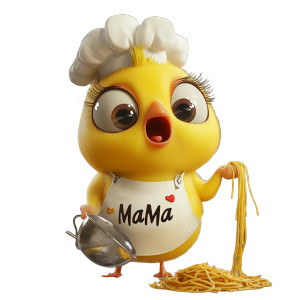 Chef Hen Mama Vinyl Car Decal Sticker – Waterproof & UV-Resistant 8"
