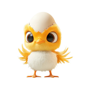 Baby Chick Vinyl Car Decal Sticker – Waterproof & UV-Resistant 8" Baby Chick Vinyl Car Decal Sticker – Waterproof & UV-Resistant 8"