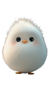 Fluffy Kawaii Character Vinyl Car Decal Sticker – Waterproof & UV-Resistant 8"