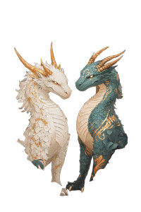 Dragon Men Guards Vinyl Car Decal Sticker – Waterproof & UV-Resistant 8"