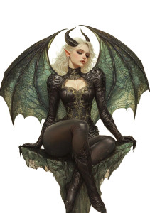 Fantasy Demon Portrait Vinyl Car Decal Sticker – Waterproof & UV-Resistant 8" Fantasy Demon Portrait Vinyl Car Decal Sticker – Waterproof & UV-Resistant 8"