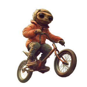 E.T. Flying Bike Vinyl Car Decal Sticker – Waterproof & UV-Resistant 8"