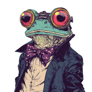 Whimsical Pixel Frog Vinyl Car Decal Sticker – Waterproof & UV-Resistant 8"