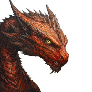 Scary Red Dragon Vinyl Car Decal Sticker – Waterproof & UV-Resistant 8"