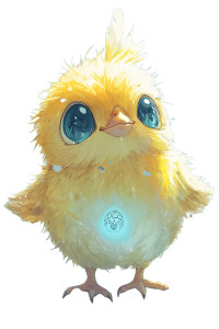 Magical Baby Chick Vinyl Car Decal Sticker – Waterproof & UV-Resistant 8"