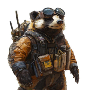 Scholar Honey Badger Vinyl Car Decal Sticker – Waterproof & UV-Resistant 8"