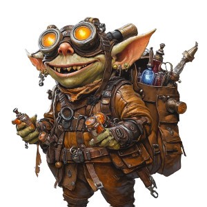 Steampunk Goblin Tinkerer Vinyl Car Decal Sticker – Waterproof & UV-Resistant 8" Steampunk Goblin Tinkerer Vinyl Car Decal Sticker – Waterproof & UV-Resistant 8"