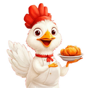 Chicken Chef Character Vinyl Car Decal Sticker – Waterproof & UV-Resistant 8" Chicken Chef Character Vinyl Car Decal Sticker – Waterproof & UV-Resistant 8"