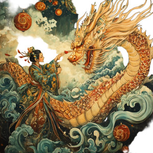 Dragon Dances Kannon Vinyl Car Decal Sticker – Waterproof & UV-Resistant 8"