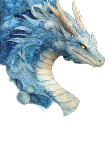 Translucent Sea Dragon Vinyl Car Decal Sticker – Waterproof & UV-Resistant 8"