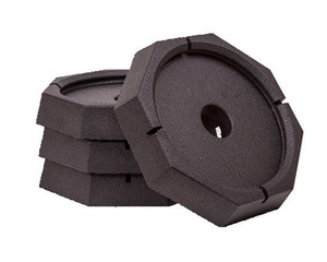 Snug Fit & Unbeatable Stability | Xtra-Large Rubber Jack Pads | Set Of 4 | Fits 9 Inch Round Jack Foot