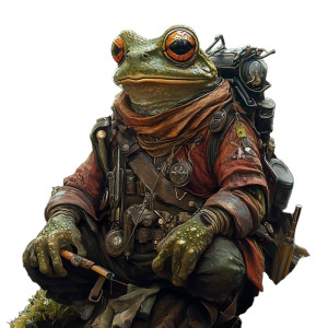 Frog Artificer Vinyl Car Decal Sticker – Waterproof & UV-Resistant 8"