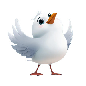 Cartoon Seagull Vinyl Car Decal Sticker – Waterproof & UV-Resistant 8" Cartoon Seagull Vinyl Car Decal Sticker – Waterproof & UV-Resistant 8"