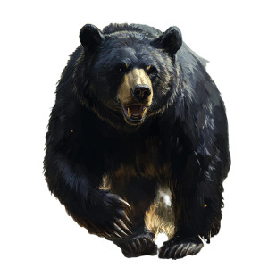 Black Bear Vinyl Car Decal Sticker – Waterproof & UV-Resistant 8"