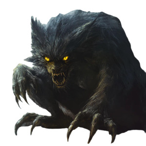 Dark Fur Creature Vinyl Car Decal Sticker – Waterproof & UV-Resistant 8"