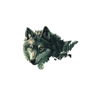 Manga Wolf Vinyl Car Decal Sticker – Waterproof & UV-Resistant 8" Manga Wolf Vinyl Car Decal Sticker – Waterproof & UV-Resistant 8"