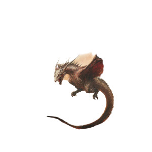 Fierce Flying Dragon Vinyl Car Decal Sticker – Waterproof & UV-Resistant 8"