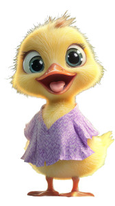 Cute Duckling V3 Vinyl Car Decal Sticker – Waterproof & UV-Resistant 8"