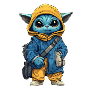 Labubu Clone Costume Vinyl Car Decal Sticker – Waterproof & UV-Resistant 8"