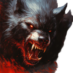 Vampire Werewolf Vinyl Car Decal Sticker – Waterproof & UV-Resistant 8"