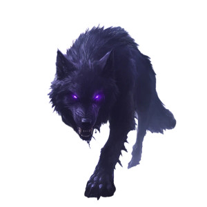 Enchanted Dark Wolf Vinyl Car Decal Sticker – Waterproof & UV-Resistant 8"