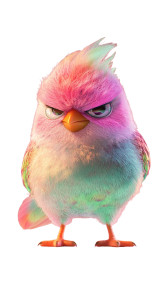 Rainbow Cotton Candy Bird Vinyl Car Decal Sticker – Waterproof & UV-Resistant 8" Rainbow Cotton Candy Bird Vinyl Car Decal Sticker – Waterproof & UV-Resistant 8"