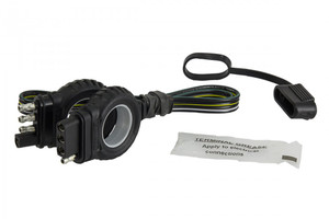 Hopkins MFG Trailer Wiring Connector Extension 47114 4 Flat Plugs; With Grip Rings; 48 Inch Length; Without LED Test