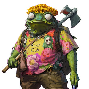 Sloth-Frog Hybrid Vinyl Car Decal Sticker – Waterproof & UV-Resistant 8"