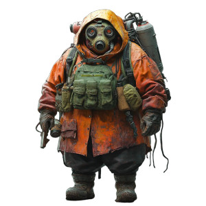 Post-Apocalyptic Pudge Vinyl Car Decal Sticker – Waterproof & UV-Resistant 8"