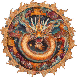 Dragon Mandala Vinyl Car Decal Sticker – Waterproof & UV-Resistant 8" Dragon Mandala Vinyl Car Decal Sticker – Waterproof & UV-Resistant 8"