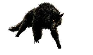 80S Horror Werewolf Vinyl Car Decal Sticker – Waterproof & UV-Resistant 8"