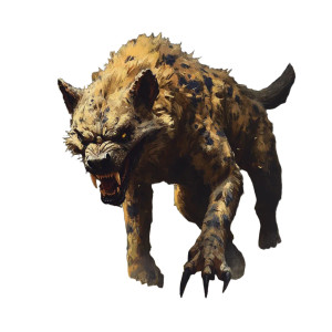 Monstrous Hyena-Lizard Vinyl Car Decal Sticker – Waterproof & UV-Resistant 8"