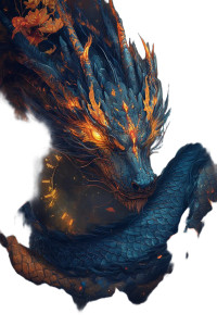 Zhulong Cosmic Dragon Vinyl Car Decal Sticker – Waterproof & UV-Resistant 8"