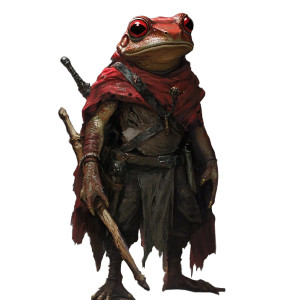 Red Grung Frog Vinyl Car Decal Sticker – Waterproof & UV-Resistant 8"