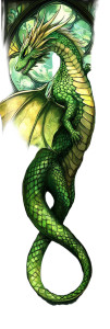 Green Dragon V10 Vinyl Car Decal Sticker – Waterproof & UV-Resistant 8"